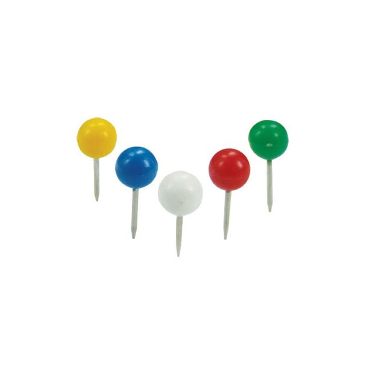 Alfinete para Mapa Marcador 8mm Tipo Bola BRW 50un