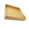 Bandeja Quadrada Com Alca Lateral 21X21X5 Mdf Madeira Marpax