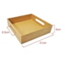 Bandeja Quadrada Com Alca Lateral 21X21X5 Mdf Madeira Marpax