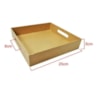 Bandeja Quadrada Com Alca Lateral 25X25X5 Mdf Madeira Marpax