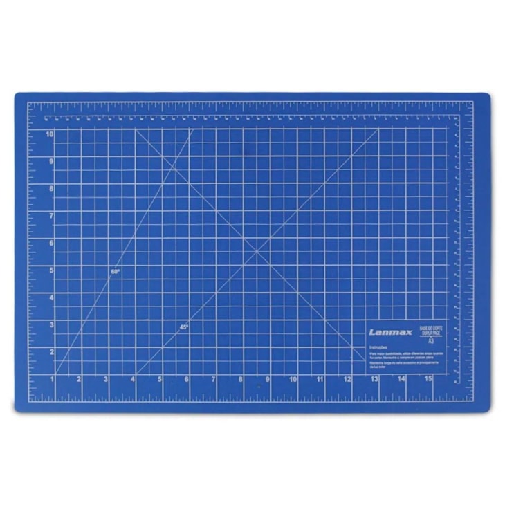 Base de Corte para Artesanato Dupla Face A2 60x45cm Azul