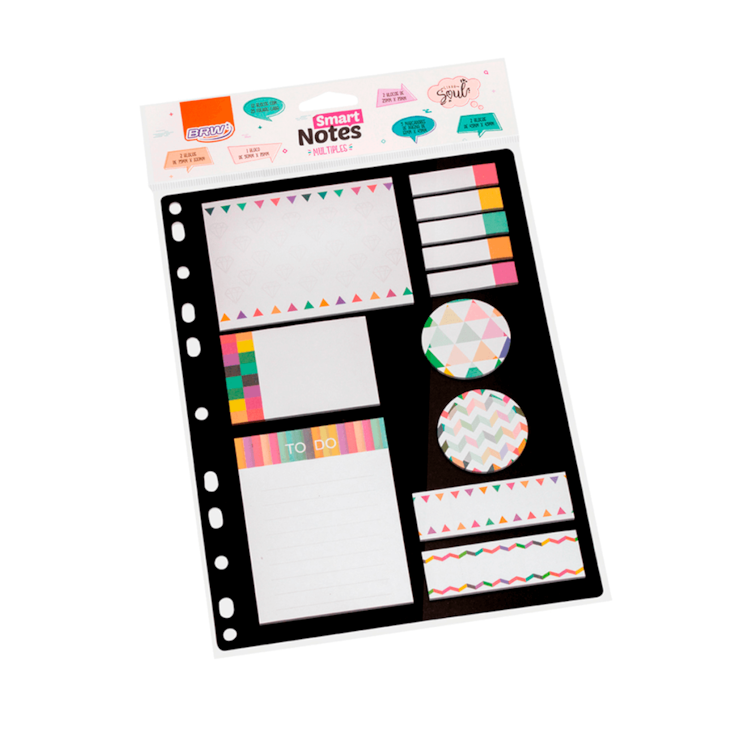 Bloco  Anotações Fichario Geométrico Smart Notes 25fls Cada
