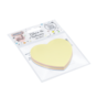 Bloco de Anotações 70x70mm Coração Tom Pastel 100 folhas