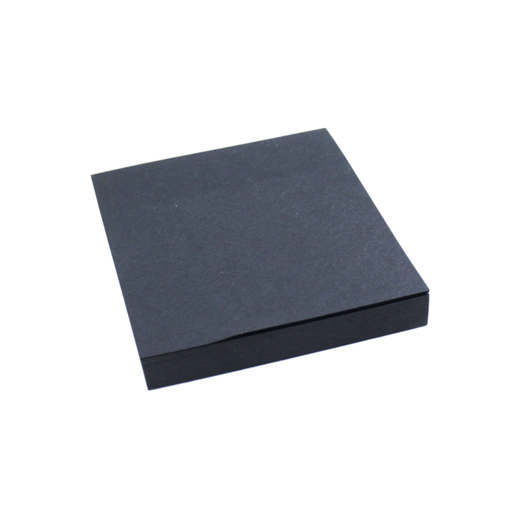 Bloco de Anotações 76x76mm Preto linha Neon BRW 50 folhas