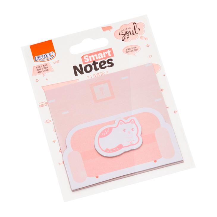 Bloco de Anotações Gato 3 Layers 20 folhas cada