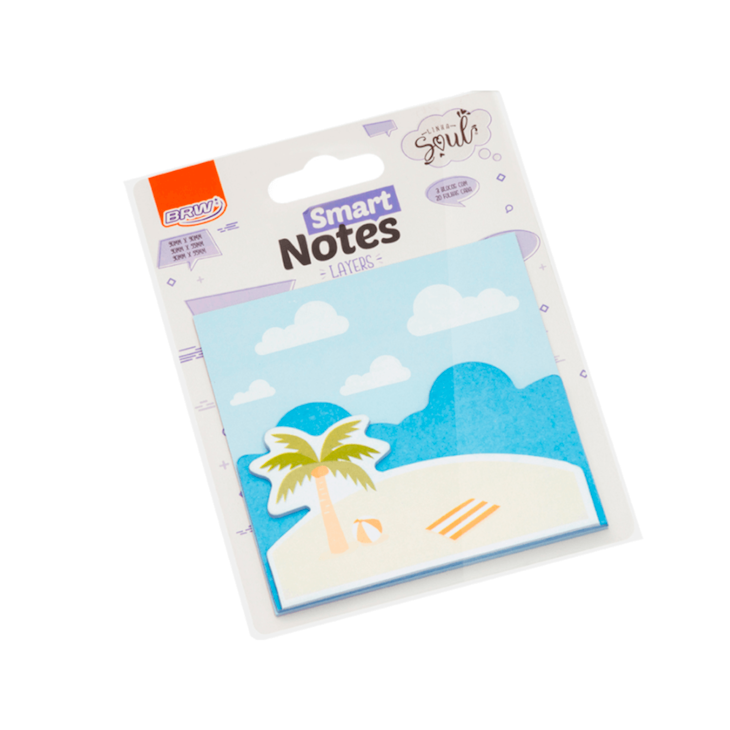 Bloco de Anotações Praia 3 Layers 20 folhas cada