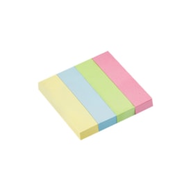 Bloquinho de Anotações 19x76mm Tom Pastel 4 Cores BRW 400fls