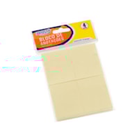 Bloquinho de Anotações 38x51mm Amarelo BRW 04un 100fls