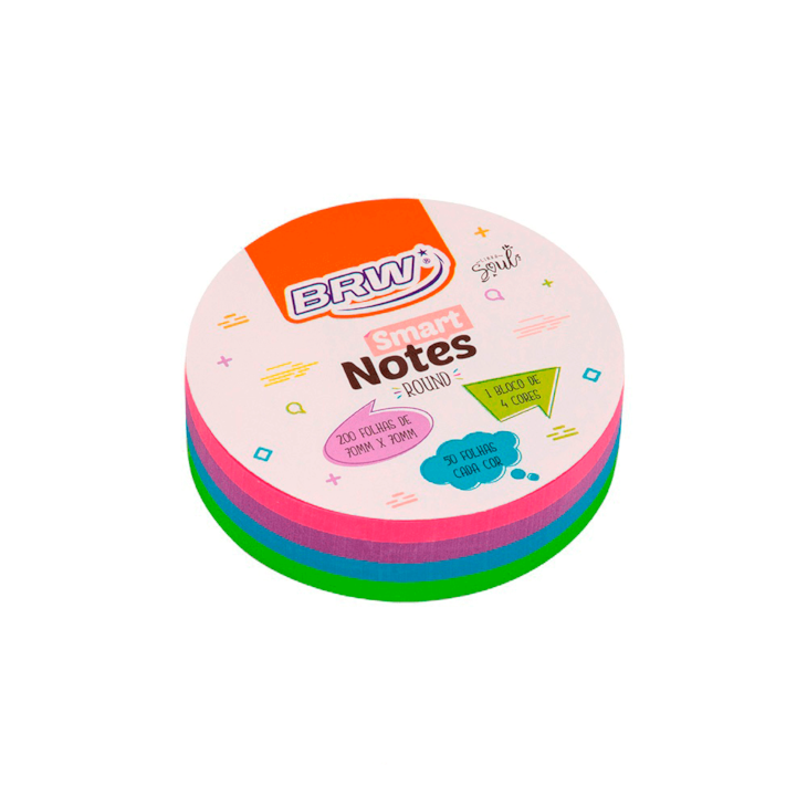 Bloquinho de Anotações 70X70mm Colori Smart Notes 200 Folhas