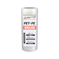 Bobina Pet-Pe Brilho 75 Micras Laminação 65x100m Marpax 01un