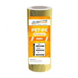 Bobina Pet-Pe Ouro A3 para Laminação  Marpax 33cmx350m