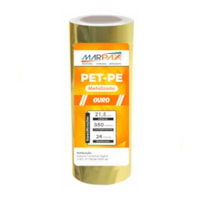 BOBINA PET-PE OURO A4 PARA LAMINAÇÃO 21,5CMX350M MARPAX