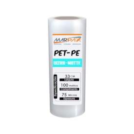 Bobina Pet-Pe Ultra Matte 75mm Laminação 33x100m Marpax 01un