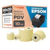 Bobina Térmica 80mmx30m Epson para PDV Marpax 10un