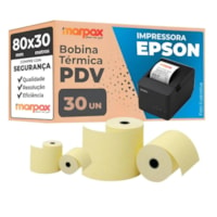 Bobina Térmica 80mmx30m Epson para PDV Marpax 30un