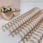 Bobina Wire-o 2x1 Dourado 7/8 para 180 fls 6.000 anéis