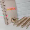 Bobina Wire-o 2x1 Dourado 7/8 para 180 fls 6.000 anéis