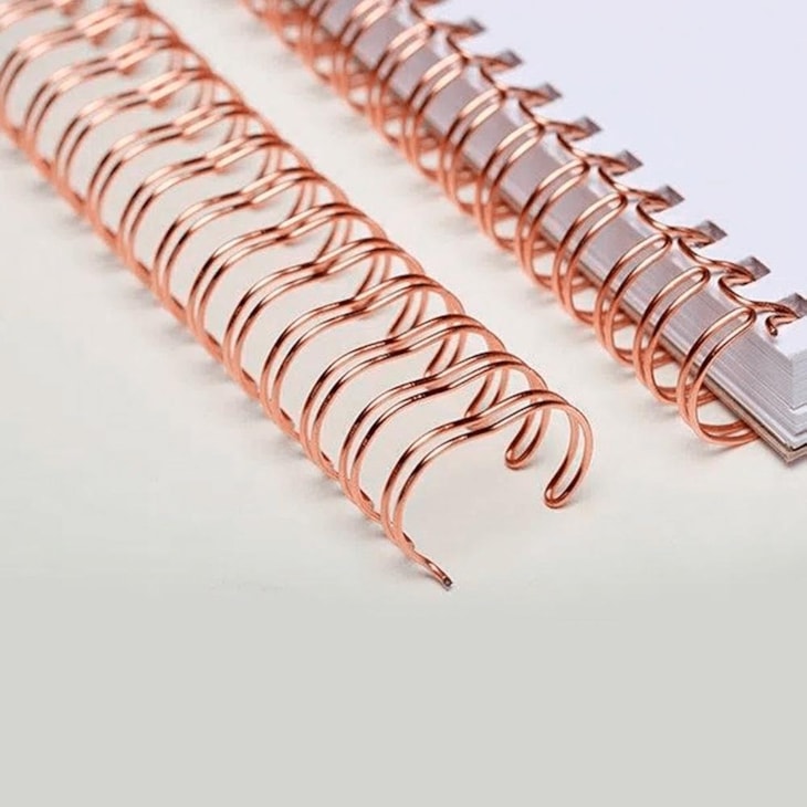 Bobina Wire-o encadernação 2X1 Rose Gold 1 200fl 4500 Anéis