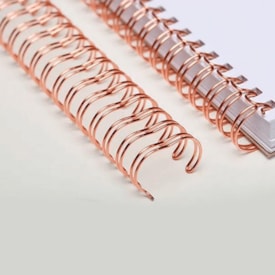 Bobina Wire-o encadernação 2X1 Rose Gold 1 200fl 4500 Anéis