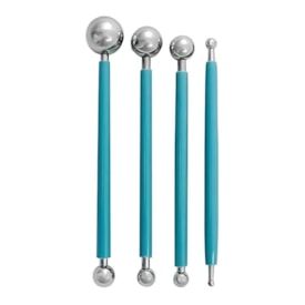 Boleador Ponta de Metal Verde para Artesanato BRW com 4un