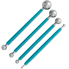 Boleador Ponta de Metal Verde para Artesanato BRW com 4un