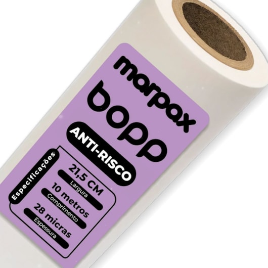 Bopp Anti-Risco para laminação 21,5cm x 10m Marpax 1uni