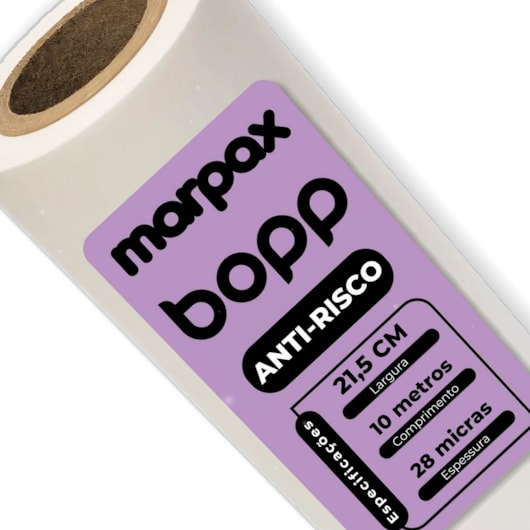 Bopp Anti-Risco para laminação 21,5cm x 10m Marpax 1uni