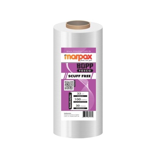 Bopp Anti-Risco Scuff Free Fosco Para Laminação 33X100m Marpax 01un