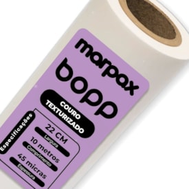 Bopp Couro Texturizado para Laminação 22cmX10m Marpax 02 un