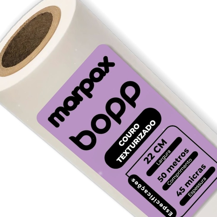 BOPP Couro Texturizado para Laminação 22cmx50m Marpax 01un