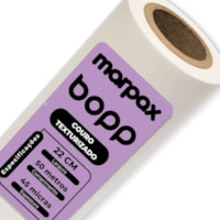Bopp Couro Texturizado para Laminação 22cmX50m Marpax 02 un