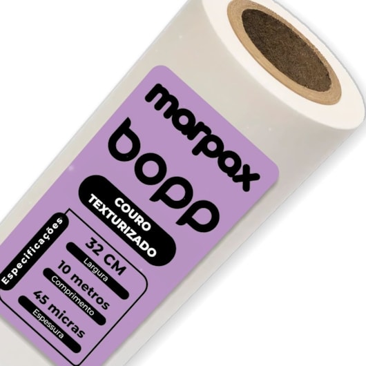 Bopp Couro Texturizado para Laminação 32cmX10m Marpax 01 un