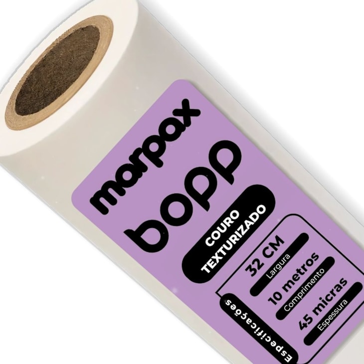 BOPP Couro Texturizado para Laminação 32cmx10m Marpax 01un