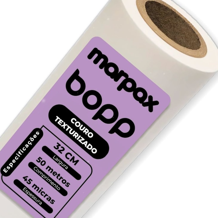 Bopp Couro Texturizado para Laminação 32cmX50m Marpax 01 un