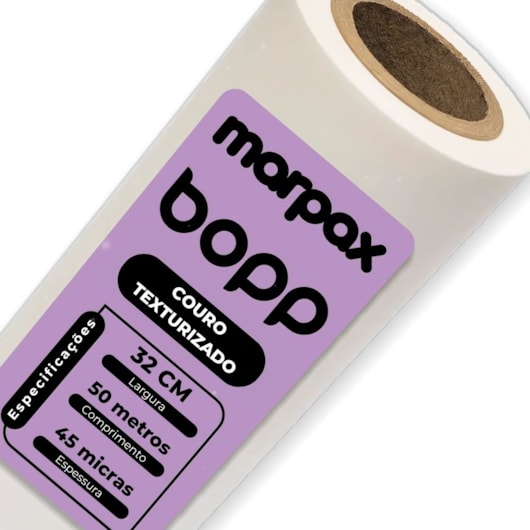 Bopp Couro Texturizado para Laminação 32cmX50m Marpax 02 un