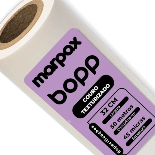 Bopp Couro Texturizado para Laminação 32cmX50m Marpax 02 un