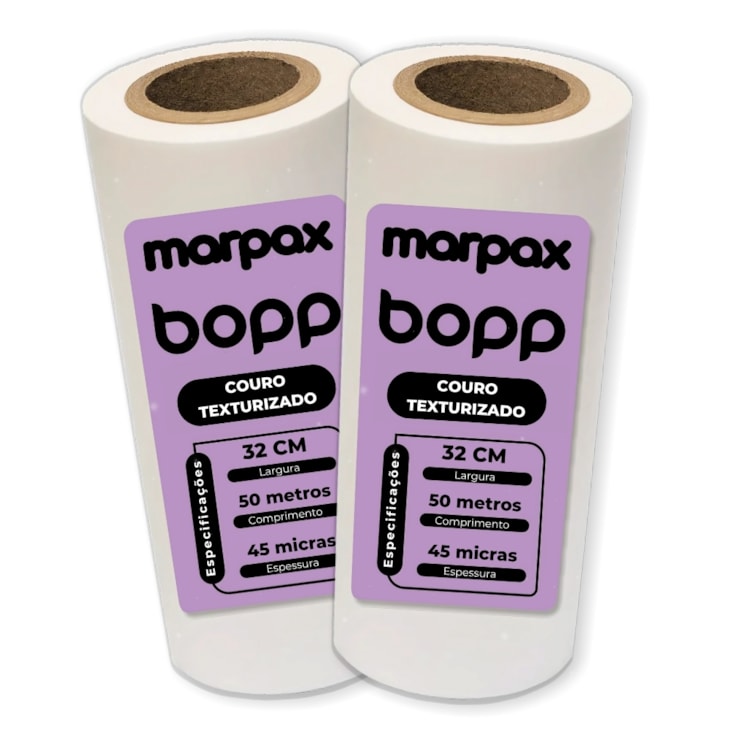 Bopp Couro Texturizado para Laminação 32cmX50m Marpax 02 un