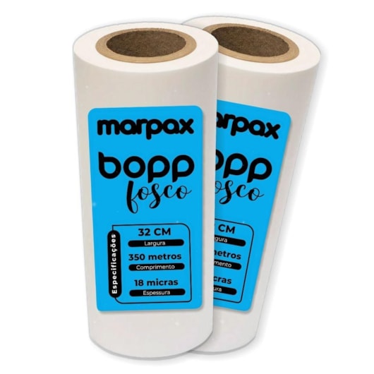 BOPP Fosco para laminação Bobina A3 32cmx350m Marpax 2un