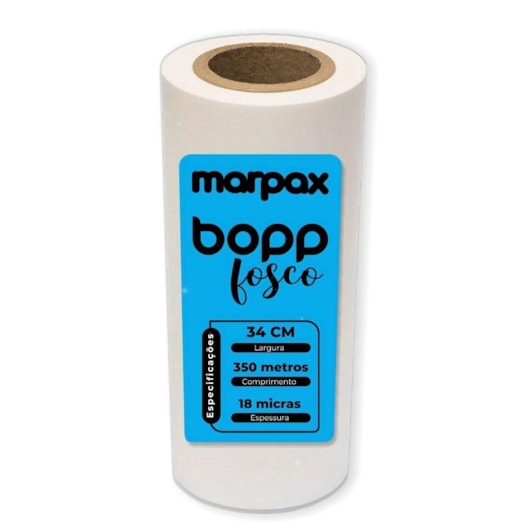 BOPP Fosco para laminação Bobina A3+ 34cmx350m Marpax  01un