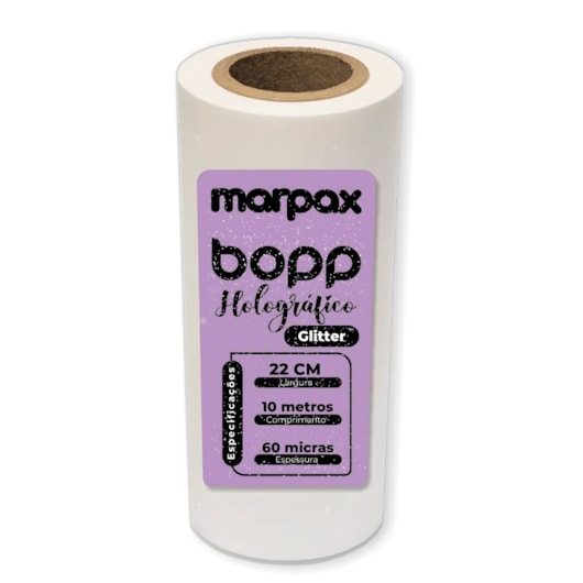 Bopp Glitter Texturado para laminação 22cmx10m  Marpax 1un