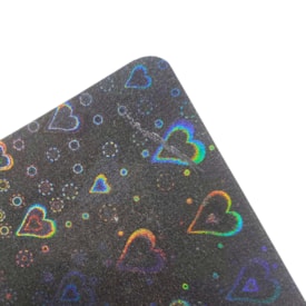 BOPP Holográfico 3D Coração Brilho 22cmx10m Marpax 01un