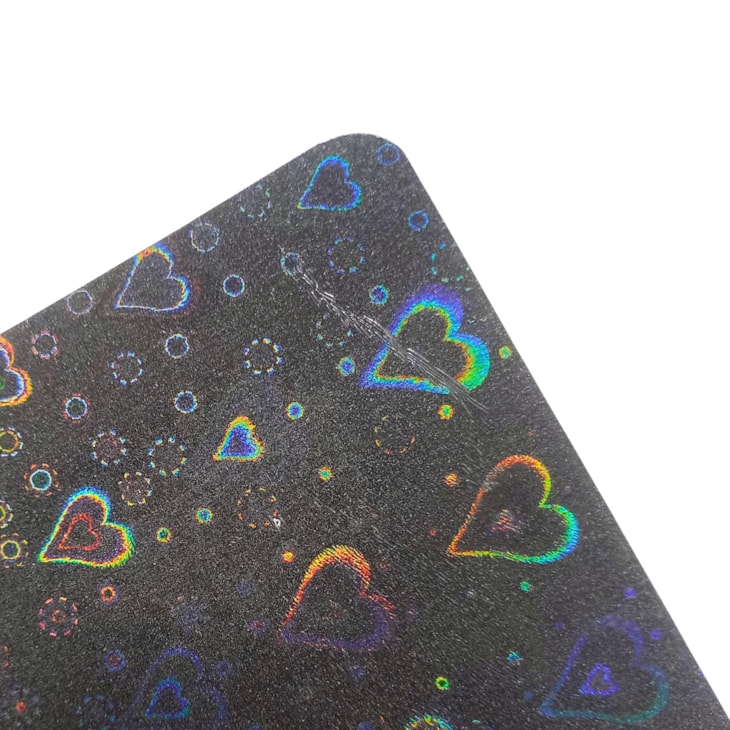 BOPP Holográfico 3D Coração Brilho 22cmx10m Marpax 01un