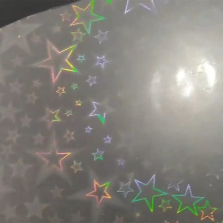 BOPP Holográfico Big Star Laminação 21,5cmx10m Marpax 01un