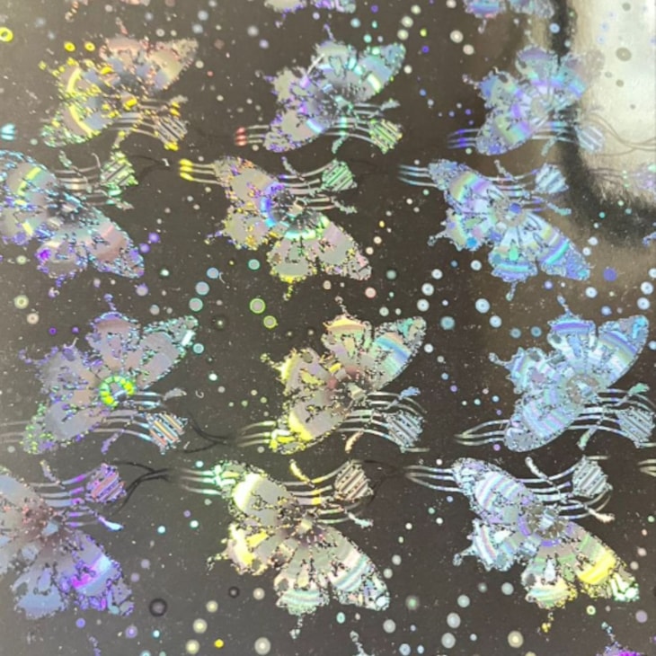 BOPP Holográfico Borboleta Laminação 21,5cmx10m Marpax 01un