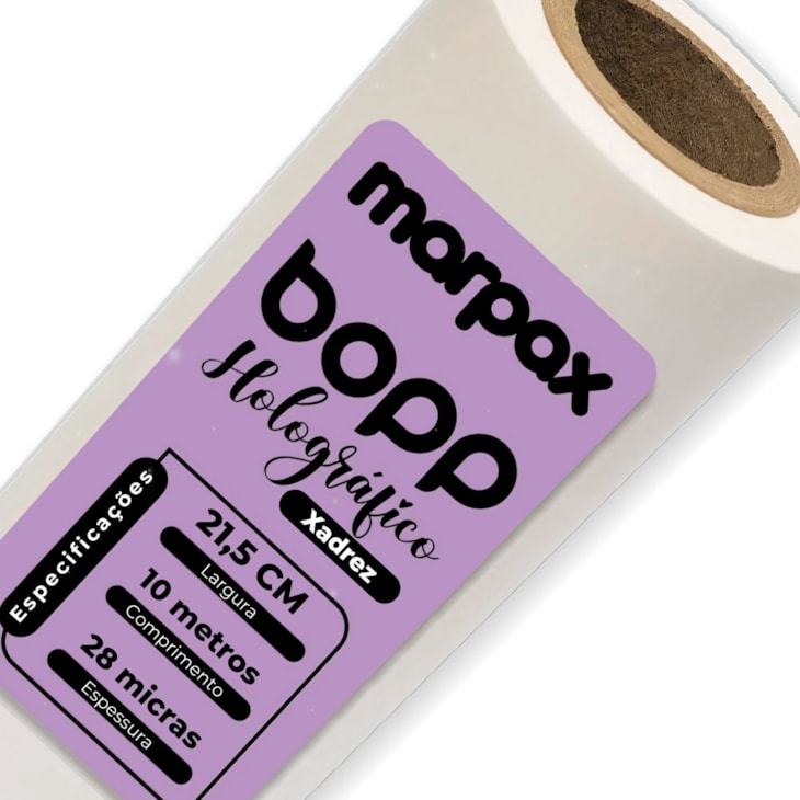 BOPP Holográfico Chess Xadrez 21,5cmx10m Marpax com 01un