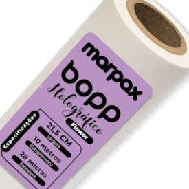BOPP Holográfico Flower Laminação 21,5cmx10m Marpax 01un