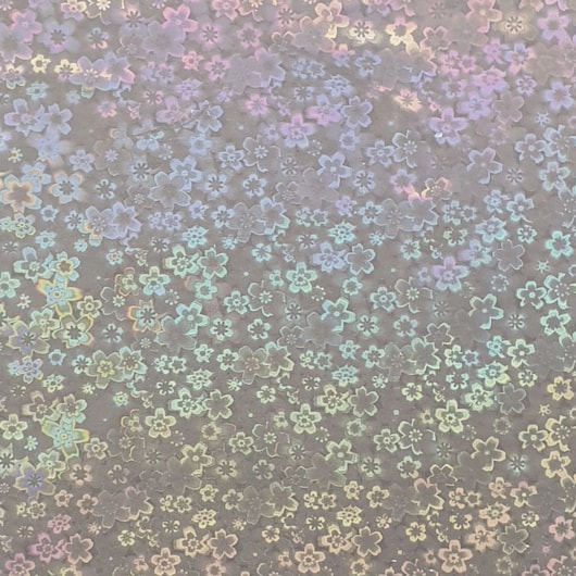 Bopp Holográfico Flower para laminação 21,5cmX10m Marpax 1uni
