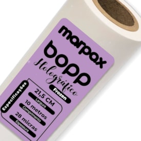 BOPP Holográfico Frozen Laminação 21,5cmx10m Marpax 01un