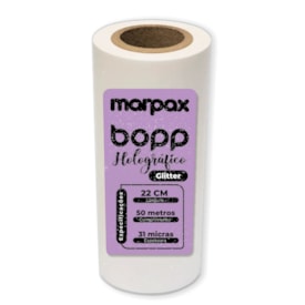 BOPP Holográfico Glitter para Laminação 22cmx50m Marpax 01un