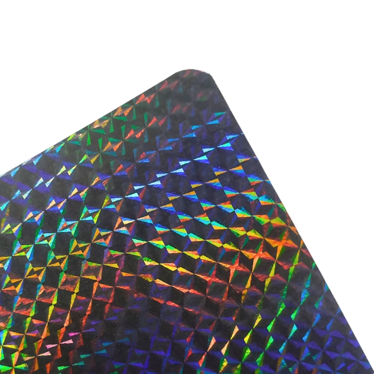 BOPP Holográfico Quadradinho Laminação 22cmx50m Marpax 01un